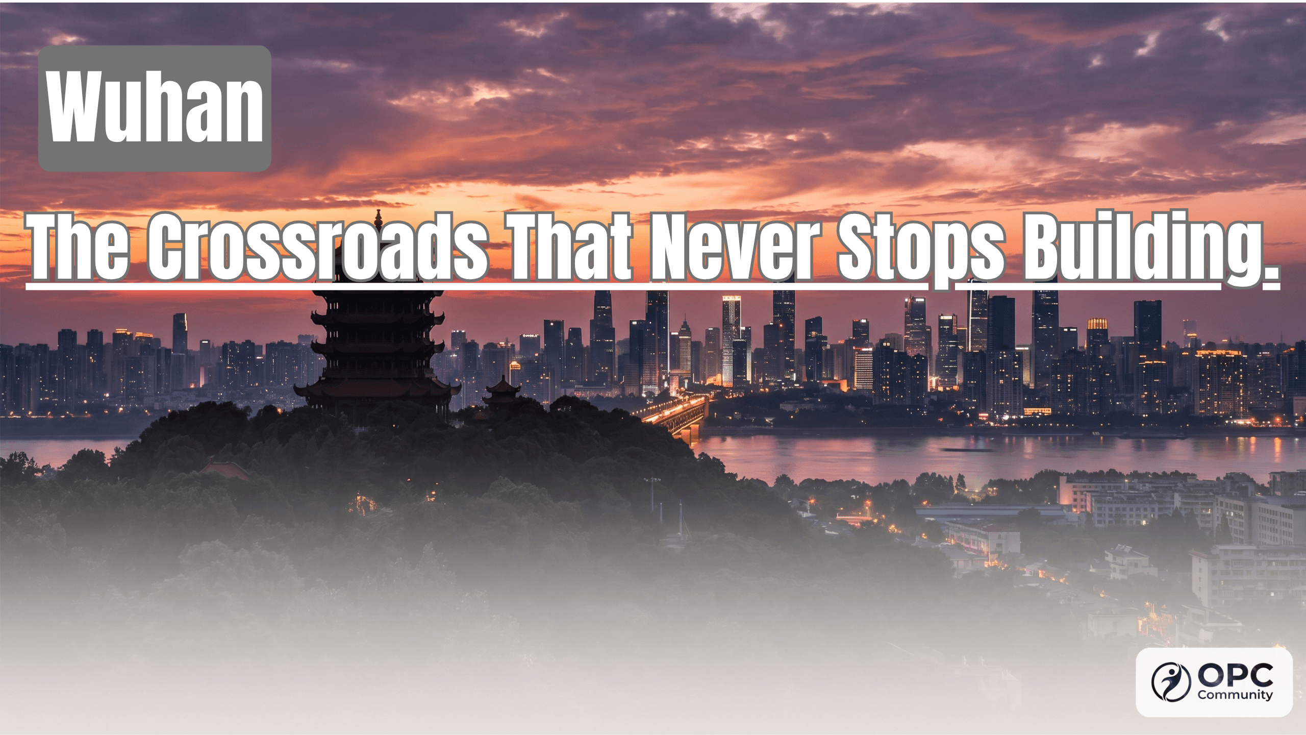 Wuhan city skyline