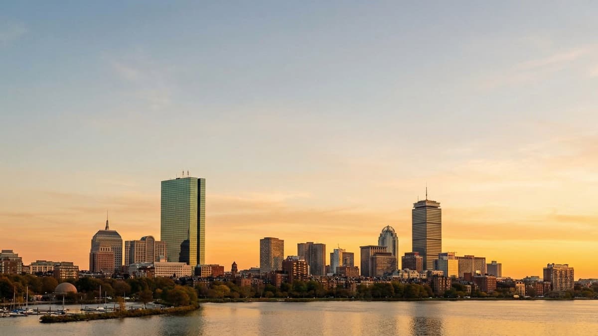 Boston city skyline