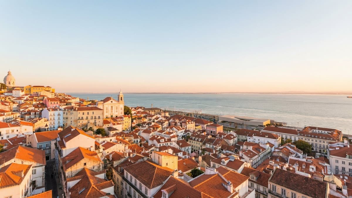 Lisbon city skyline
